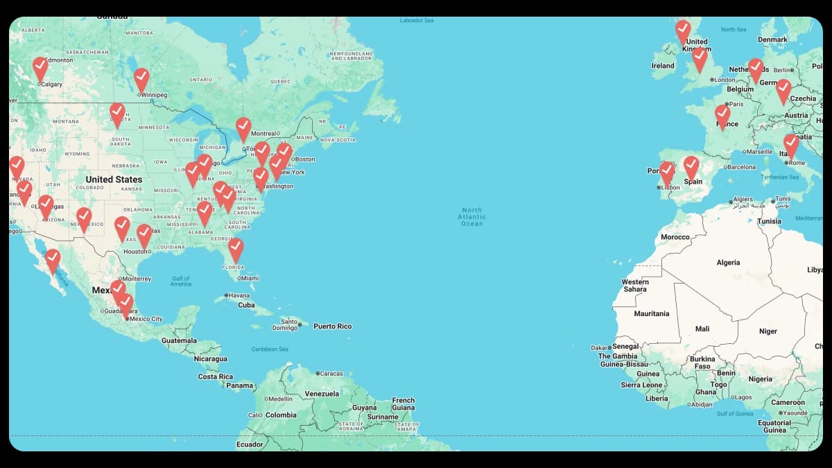 Les établissements d’un même réseau, tenus à travers plusieurs pays