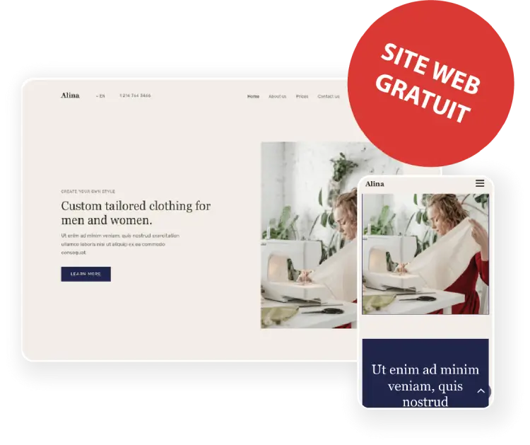 MyWEBSITE By LocalQi Site internet gratuit
