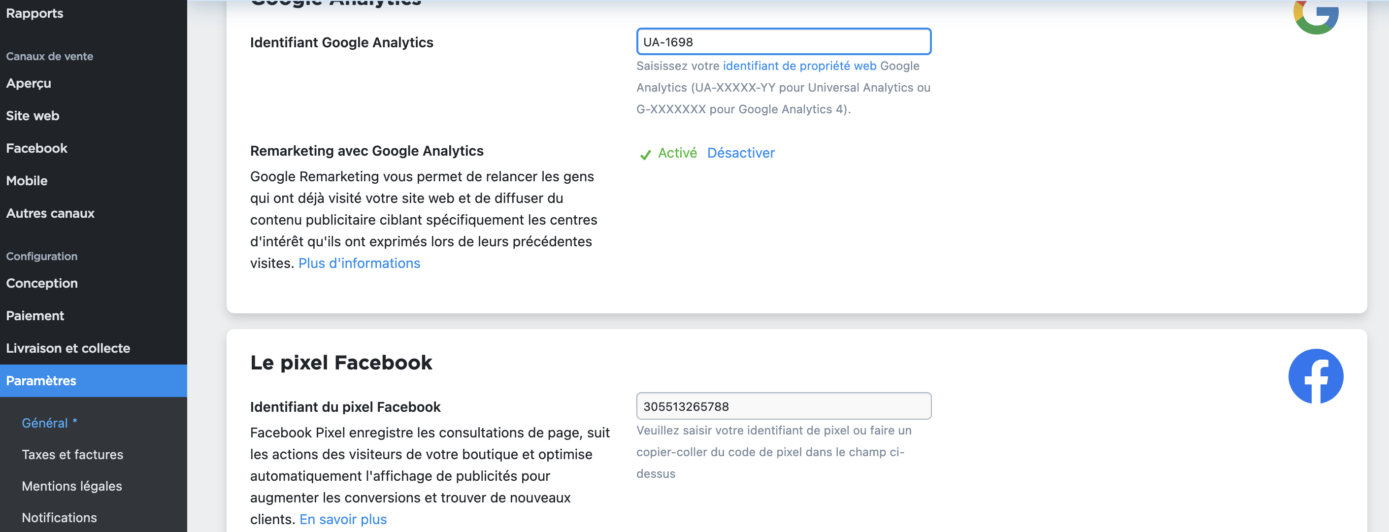 Pixel Facebook suivi de votre boutique e-commerce